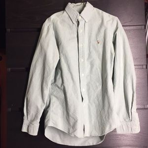Ralph Lauren ‘Custom Fit’ Light Blue Button Down Dress Shirt